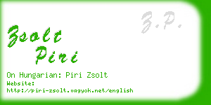 zsolt piri business card